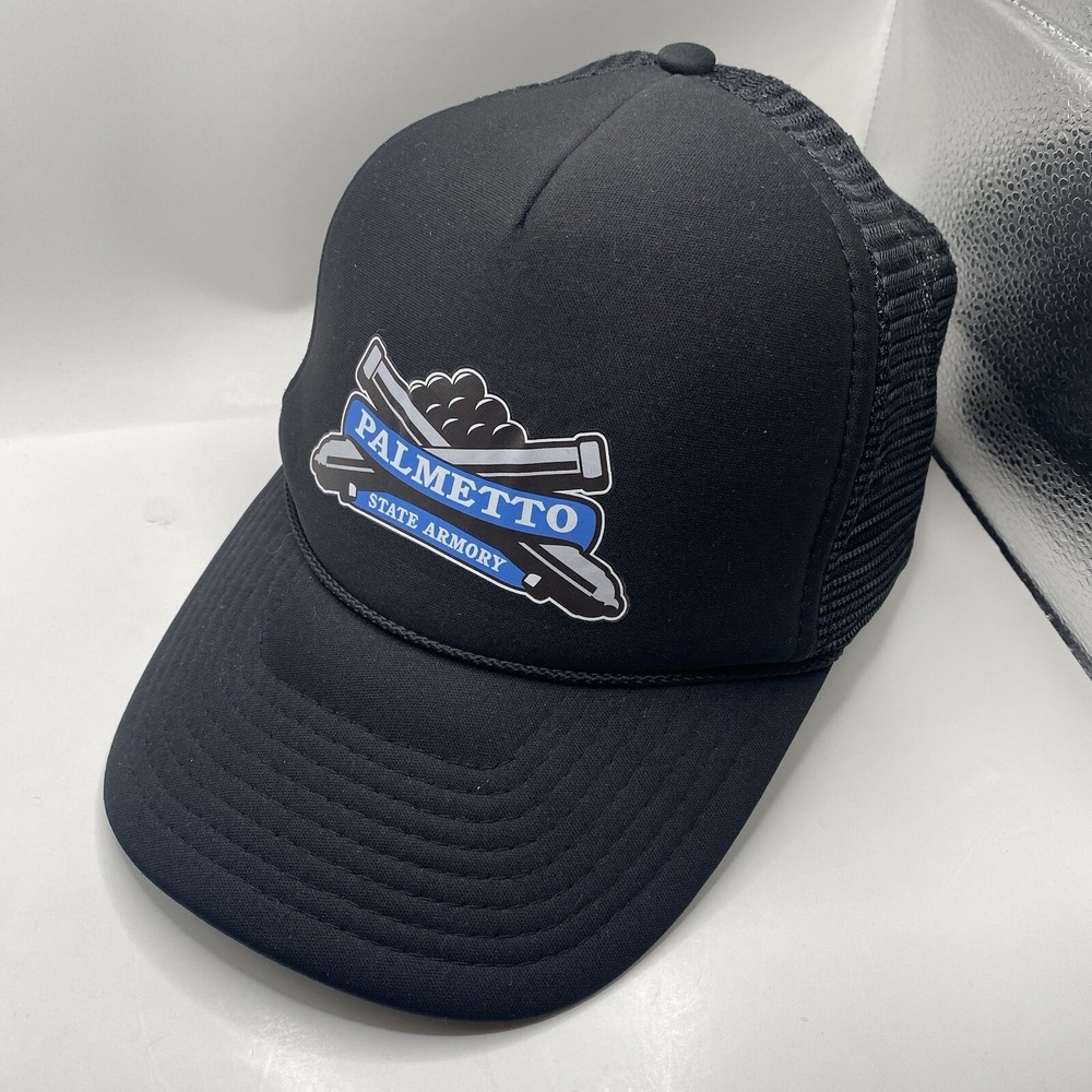 Palmetto State Armory Mens Hat Foam Trucker SnapBack Mesh Black VGC